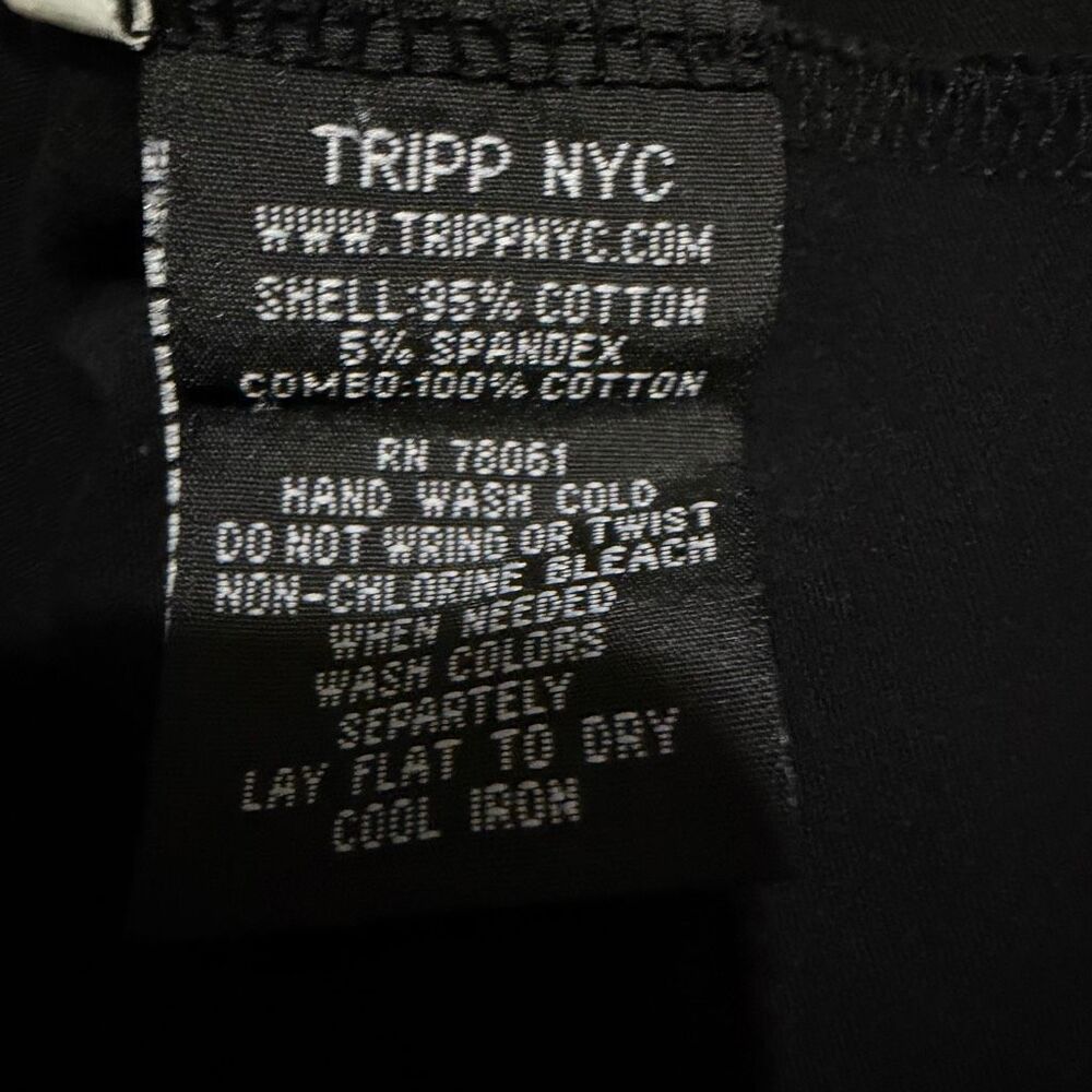 Tripp NYC Black Sleeveless Studded Mini Dress Sz M Y2K Mall Goth Alt Punk Dark - Picture 6 of 7
